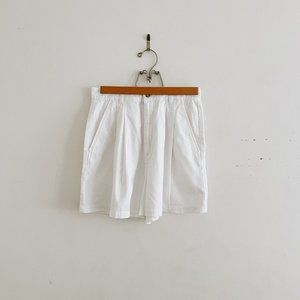 Vintage Boston Proper white pleated shorts